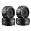 4pcs 140mm 1/8 RC Racing Car Off-Road Buggy Tires Wheel 17mm Hex for ARR-MA for Trxs WR8 for HSP for Kyosho(Black) view 1