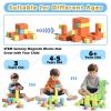 Apluses 42PCS Magnetic Blocks Set, Magnet Building Cubes for Toddlers, Travel Sensory Autism Preschool Montessori Toys for 3 4 5 6 7 8 Year Old, Birthday Girls Boys Gifts view 3