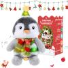 LLUKEME Penguin Stuffed Animal Dancing Singing Plush with Music Light Voice Mimicking Function for Kids Adults Gifts view 1