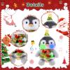 LLUKEME Penguin Stuffed Animal Dancing Singing Plush with Music Light Voice Mimicking Function for Kids Adults Gifts view 4
