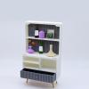 1/12 Scale White Miniature Cabinets for Kitchen Storage Modern Display Furniture Accessories Realistic Doll Accessories view 3