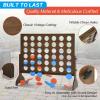 Giant Wooden 4 in a Row Game 2.8Ft, Outdoor Yard Game for Famlies Adults, 42 Pcs Chips & Durable Carrying Bag view 3