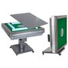 Ciieeo Folding Automatic Mahjong Table with Wheels - Portable Mahjong Set with Numbered Tiles for Home Outdoor Leisure, Light Grey, Us Plug view 1