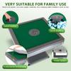 Ciieeo Folding Automatic Mahjong Table with Wheels - Portable Mahjong Set with Numbered Tiles for Home Outdoor Leisure, Light Grey, Us Plug view 4