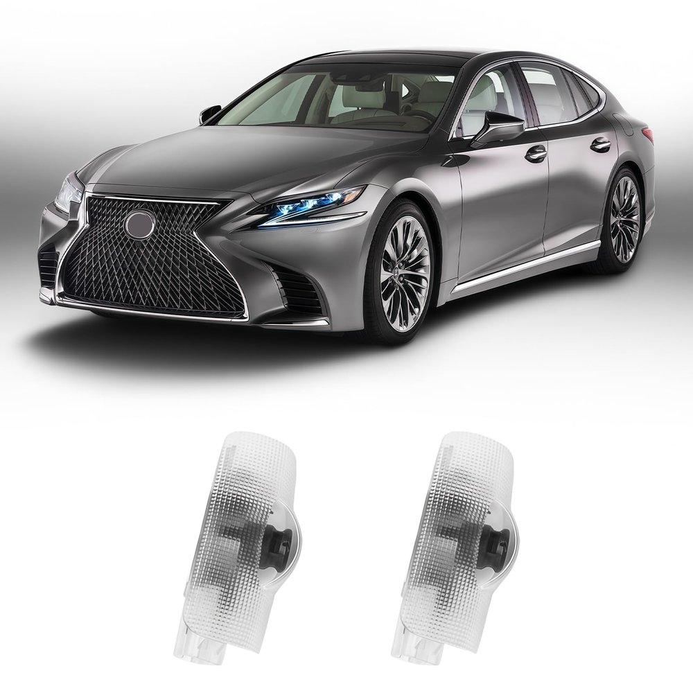 2Pcs Never Fade Car Door Lights Logo Projector Compatible with LS/ES/is/LX/RX/GS/GX/RC/UX Car Accessories, 3D Ghost Shadow Puddle Light