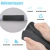 2 Pack Kids Replacement Pushchair Handle Cover, Toddler Stroller Handle Cover, Diving Materials Dust Proof Protector Sleeve for Universal Stroller Handle (Black) view 4