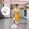 iselyn Kids Spray Mop - Fun & Educational Montessori Housekeeping Toys Mini Size Cleaning Set Includes Kids Mop with Real Water Sprayer Washable Microfiber Pads & Scraper view 4