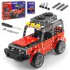 288PCS Metal Model Car Kits Erector Set, Building Set for Kids Aged 8 and Up, 4x4 and Off-Road Vehicle, Model Car Kits Toy Playset, Birthday Gift for Boys 8-12 13 14+ Years Old, SUV Truck for Adults view 1