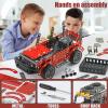 288PCS Metal Model Car Kits Erector Set, Building Set for Kids Aged 8 and Up, 4x4 and Off-Road Vehicle, Model Car Kits Toy Playset, Birthday Gift for Boys 8-12 13 14+ Years Old, SUV Truck for Adults view 3