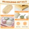 BOMOKS Wooden Tea Set for Toddlers 3-5, 15-Piece Pretend Play Kitchen Toys view 2