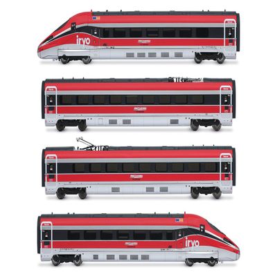 Arnold HN2622S Iryo (Spain), Frecciarossa 1000 Base Set, 4 Elements, ep. VI with DCC Sound decoder, Metal, Red/Silver