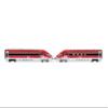Arnold HN2622S Iryo (Spain), Frecciarossa 1000 Base Set, 4 Elements, ep. VI with DCC Sound decoder, Metal, Red/Silver view 4