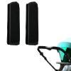 2 Pack 6.3 5.51in Armrest Handle Cover,Handle Sleeve Cover Replacement Pushchair Universal Handle Cover Accessory Elastic Dust Proof Protector Sleeve for Pushchair Pram(Black) view 1