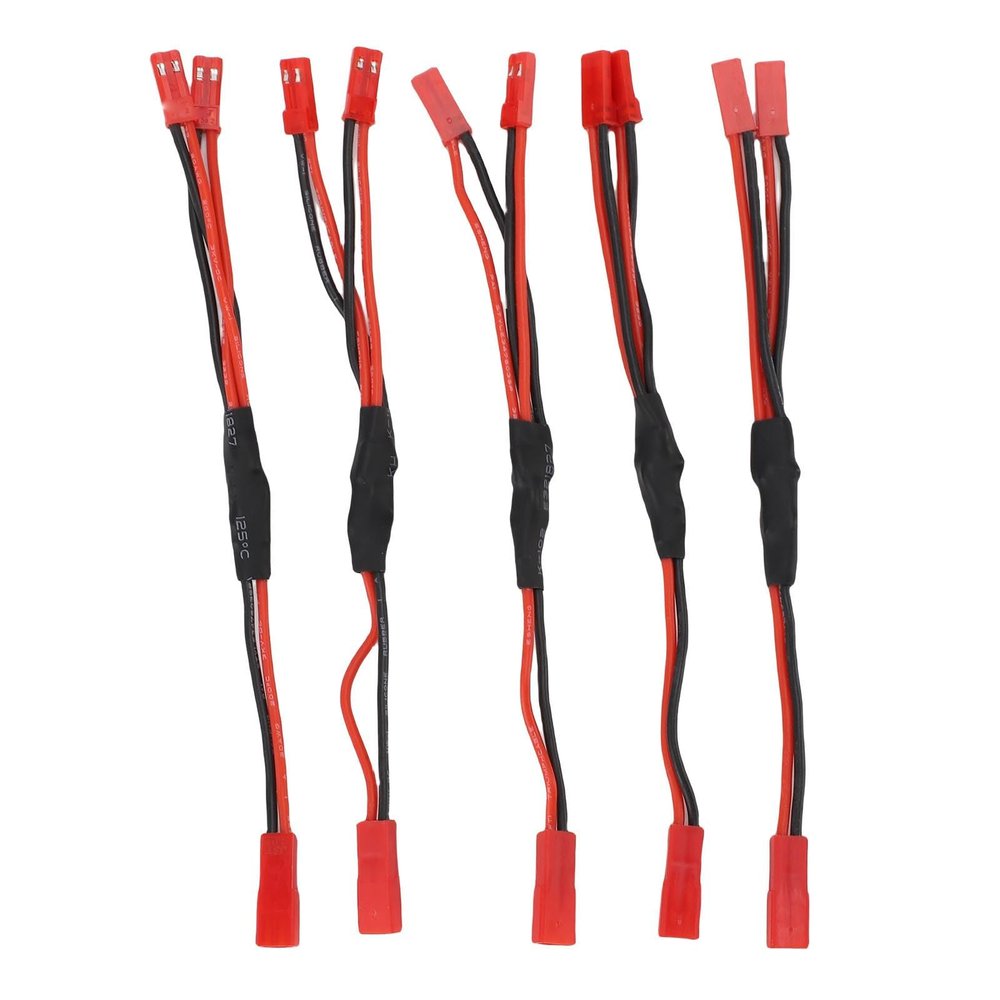 5PCS JST Plug Splitter JST Female to JST Male Y Cable Harness Wire 15.5cm Extension Cord for Mini ESC 030 050 180 Motors