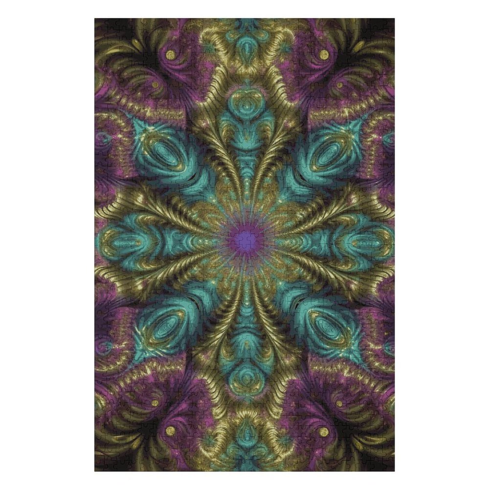 1000 PCS Jigsaw Puzzle for Adults Personalized Picture Puzzles for Game Nights Gifts Animal Puzzles Customized Fractal Art Wooden Puzzle for Family, Birthday, Wedding,