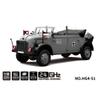 Kafoopolly HG4-51 1/18 RC Crawler, Electric Brushed 2.4Ghz 4WD Simulation Remote Control Military Transport and Command Vehicle Model, Gift for Army Enthusiastse (High-end Version/RTR Version/Gray) view 3