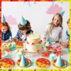 20pcs Cartoon Animation Dinner Plates, 22.7cm/9in Round Paper Plates for Birthday Party Supplies Tableware Table Decorations for Baby Shower Kids Events Themed Party Decor view 4