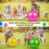 Jerify 4 Pcs 33.5 Inch Big Knobby Balls for Kids Large Spiky Bouncy Sensory Ball Giant Soft Inflatable Massage Playground Exercise Stress Toy for Children Outdoor Indoor Games Beach Party Favors view 4