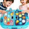2-Player Whack Game Mole - Toys for Age 3-12 Kids,2 Hammers,3 Modes with Sound & Light,Safe Educational Pounding Toy,Birthday for 3 4 5 6+ Year Old Boys Girls,Blue view 1