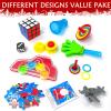 10 Pack Christmas No Snap Party Favor with Red & White Snowflake Design with Party Hat, Joke & Little Gift Inside for Kids, Xmas Gift, Christmas Seasonal Holiday Party Dinner Traditions Supplies view 3