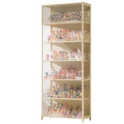 Zkfpet Display Cabinet for Collectibles, Figure Display Case, Three-Sided Transparent Acrylic, Side-Opening Door, for Home(60cm/23.6in)