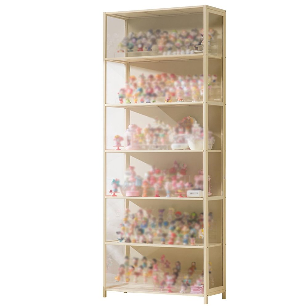 Zkfpet Display Cabinet for Collectibles, Figure Display Case, Three-Sided Transparent Acrylic, Side-Opening Door, for Home(60cm/23.6in)