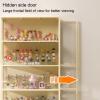 Zkfpet Display Cabinet for Collectibles, Figure Display Case, Three-Sided Transparent Acrylic, Side-Opening Door, for Home(60cm/23.6in) view 4