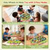 2-Player Whack Game Mole - Toys for Age 3-12 Kids,2 Hammers,3 Modes with Sound & Light,Safe Educational Pounding Toy,Christmas Birthday Gift for 3 4 5 6+ Year Old Boys Girls,Green view 2