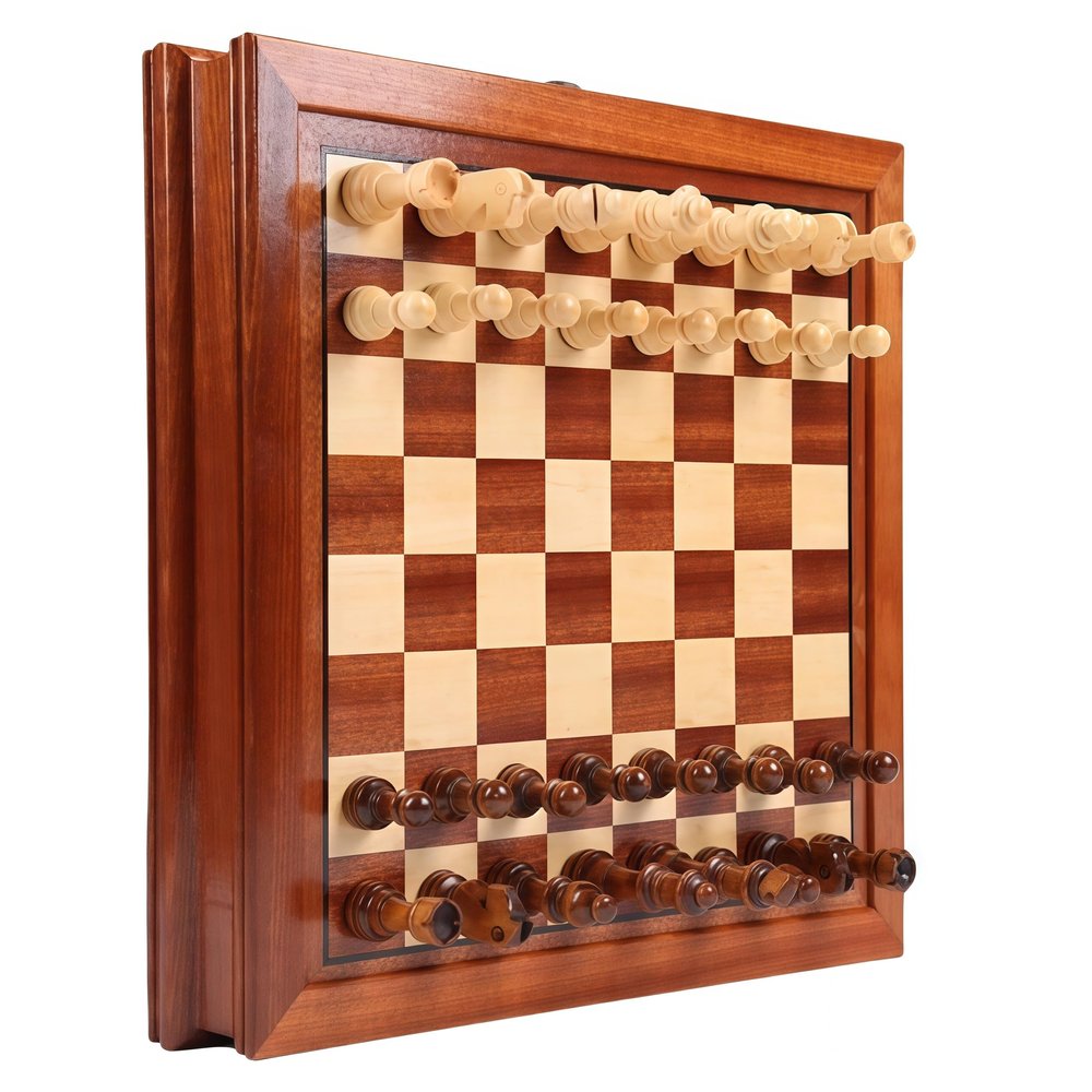 Top Natural Wood Chess Set - Travel Games Sets with Board Games Gift, Chess Gifts & Pieces (Small)