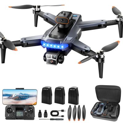 Drones with Camera for Adults 4K, GPS Auto Return & Follow Me Drone, Under 249g Foldable Quadcopter with Brushless Motor, Obstacle Alert, 3 Batteries for Beginners (Age 14+, Standard)