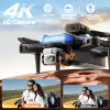 Drones with Camera for Adults 4K, GPS Auto Return & Follow Me Drone, Under 249g Foldable Quadcopter with Brushless Motor, Obstacle Alert, 3 Batteries for Beginners (Age 14+, Standard) view 3