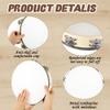 3 Pcs 10 Inch Adult Wedding Tambourines Wooden Drum Natural Handheld Drums with Double Metal Jingles Drums Musical Instruments Percussion for Church Wedding Party Favor view 3
