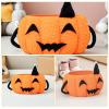 Abaodam Toy Basket: Baby Toy Basket - Woven Storage Bucket With Handle - Mini Halloween Pumpkin Candy Bag - Cute Desktop Organizer For Kids view 3