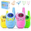Walkie Talkies for Kids 4 Pack - Boys Girls Christmas Toys Birthday Gifts for Age 4-6 6-8 Year Old Kid Presents - Rechargeable Long Range 2 Way Radio Flashlight Outdoor Toy Camping Hiking view 1
