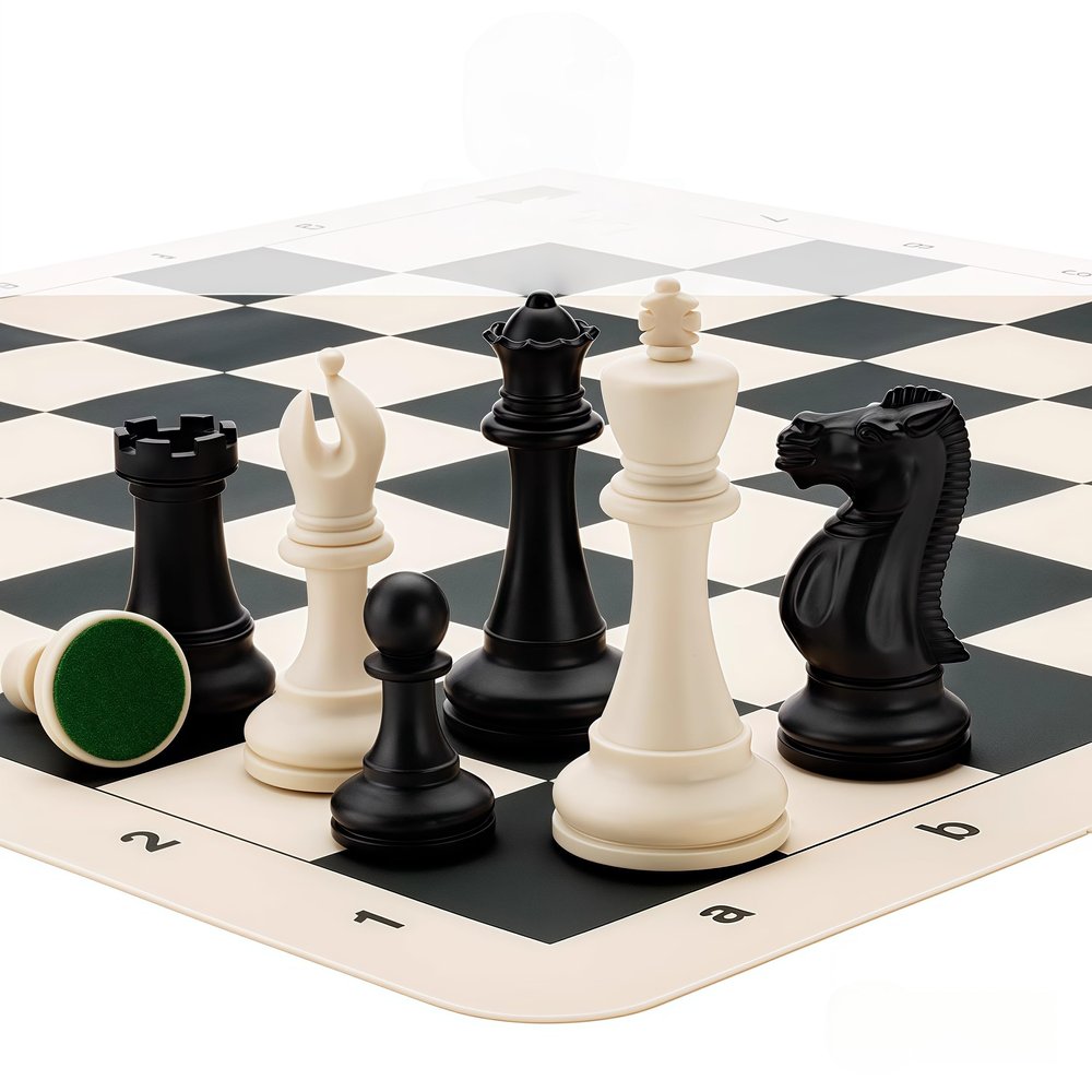 Top Chess Set - Foldable Silicone Chessboard, Portable Travel Games Sets with Board Games Gift, Chess Gifts & Pieces