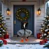 Porch Goose Outfits for 7 Inch Desk Goose Statue, Mini Goose Clothes, Duck Costume for Magnetic Goose Key Holder, Porch Duck Decor, Desk Pet, Fall Halloween Porch Goose Clothes (Batman Hoodie) view 3