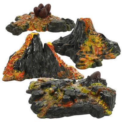 Angoily 1 Set of Simulation Volcano Models, Miniature Volcano Figures for Sandbox Toys, Artificial Landscape Decorations, Assorted Color, 5. 51 X 3. 74 X 1. 37 Inch