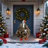 Porch Goose Outfits for 7 Inch Desk Goose Statue, Mini Goose Clothes, Duck Costume for Magnetic Goose Key Holder, Porch Duck Decor, Desk Pet, Fall Halloween Porch Goose Clothes (Furry Brown Sweater) view 3