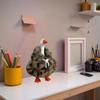 Porch Goose Outfits for 7 Inch Desk Goose Statue, Mini Goose Clothes, Duck Costume for Magnetic Goose Key Holder, Porch Duck Decor, Desk Pet, Fall Halloween Porch Goose Clothes (Furry Brown Sweater) view 4