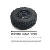 4X 1:12 Scale RC Wheel Tires High Performance Replacement Upgrade for MN78 MN99 MN82 MN168 RC Crawler Vehicles view 2
