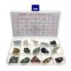 15pcs Metamorphic Rock Specimen Collection with Identification Sheet, Geology Teaching Aid Kit for Classroom Science Education Ages 8 and Up view 1