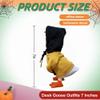 Porch Goose Outfits for 7 Inch Desk Goose Statue, Mini Goose Clothes, Duck Costume for Magnetic Goose Key Holder, Porch Duck Decor, Desk Pet, Fall Halloween Porch Goose Clothes (Y-BK) view 2