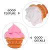 BESPORTBLE 12pcs Fake Ice Cream Cone: Mini Resin Ice Cream Charms for Dollhouse Food Decorations - Tiny Dessert Ornaments for Miniature Scene Accessories view 3