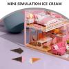 BESPORTBLE 12pcs Fake Ice Cream Cone: Mini Resin Ice Cream Charms for Dollhouse Food Decorations - Tiny Dessert Ornaments for Miniature Scene Accessories view 4