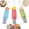 3Pcs 3 in 1 Multifunctional Cleaning Brush-Deep Clean Bottle Necks,Straws&Cup Lids. 3 in 1 Cup Lid Cleaning Brush,Portable Cup Lid Cleaner for Bottle Gap Tight Space Cup,Ideal for Home&Office&Travel view 1