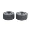 2 Pieces 1/16 RC Wheels and Tires for 16201 16201PRO Crawler Cars, 2.76 Inch Diameter Rubber Tires with Enhanced Traction for Rough Terrain view 1