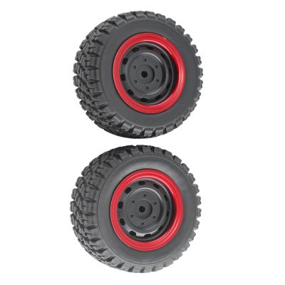 2Pcs RC Car Wheels and Tires 1/16 Scale Replacement Parts for 16103 16103Pro 16106 16106Pro Models