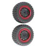 2Pcs RC Car Wheels and Tires 1/16 Scale Replacement Parts for 16103 16103Pro 16106 16106Pro Models view 1