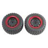 2Pcs RC Car Wheels and Tires 1/16 Scale Replacement Parts for 16103 16103Pro 16106 16106Pro Models view 2