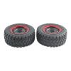 2Pcs RC Car Wheels and Tires 1/16 Scale Replacement Parts for 16103 16103Pro 16106 16106Pro Models view 3